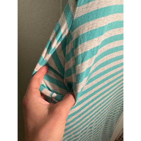 Love, Kuza Mint Oat Striped Maxi Dress Small - Picture 7 of 12